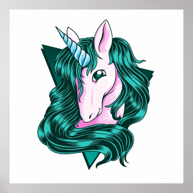 Affiche Image clipart Unicorne (Devant)