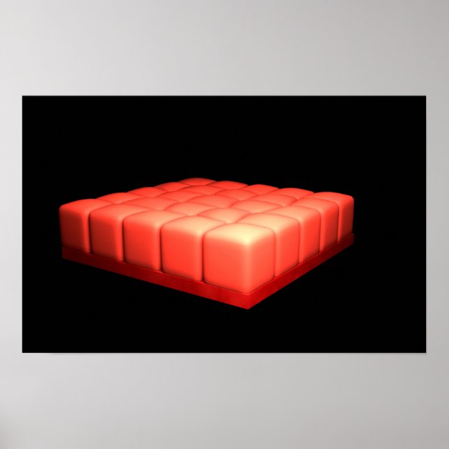 Affiche Image Conceptuelle De L'Épithélie Cuboïde Simple (Devant)