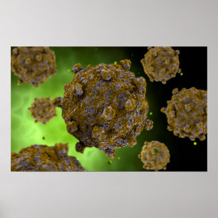 Affiche Image Conceptuelle Du Coxsackievirus 2