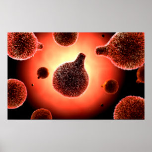 Affiche Image Conceptuelle Du Plasmodium À L'Origine Du Pa