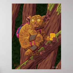 Affiche Image d'art fantastique de voleur de forêt de créa
