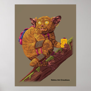 Affiche Image de créature mythique de primate de forêt d'a