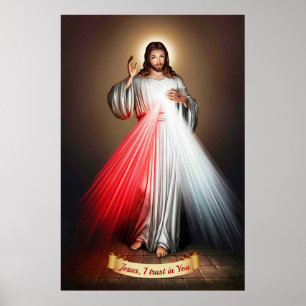 Affiche Image de dévotion de pitié divine