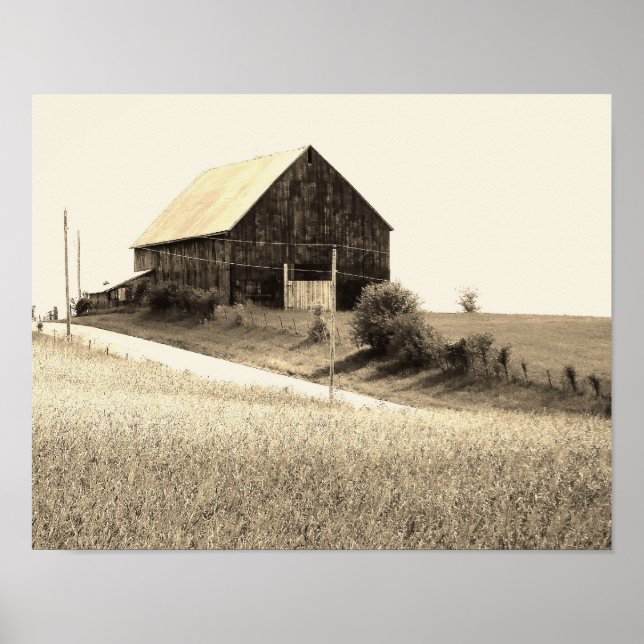 Affiche Image de grange pittoresque (Devant)