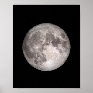 Affiche Image de la NASA pleine lune