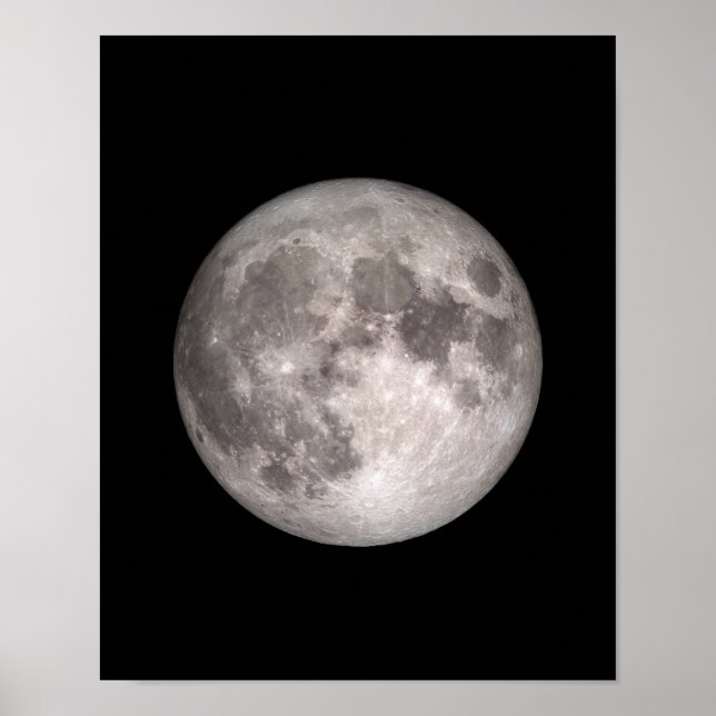 Affiche Image de la NASA pleine lune (Devant)