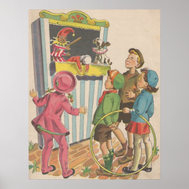 Affiche Image de livre de comptine de 1944 (Devant)