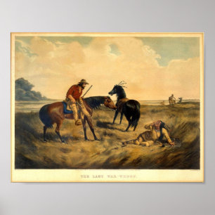 Affiche Image de l'Ouest vintage L'affiche de la Dernière