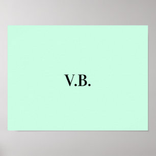 Affiche Image de nom de texte coloré simple