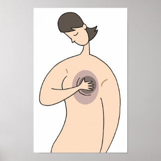 Affiche Image de sensibilisation au cancer du sein.