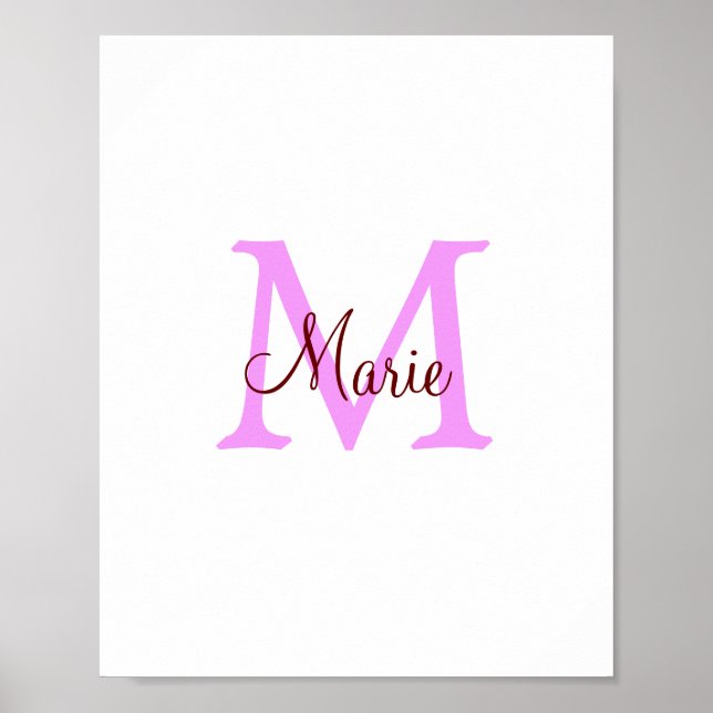 Affiche Image de texte simple et colorée (Devant)