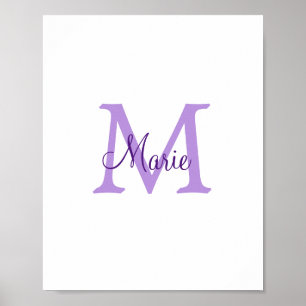 Affiche Image de texte simple et colorée