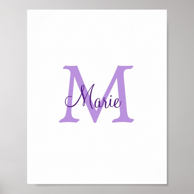 Affiche Image de texte simple et colorée (Devant)