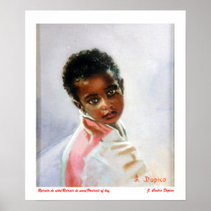 Affiche Image d'enfant/Image de neno/Portrait of je vais