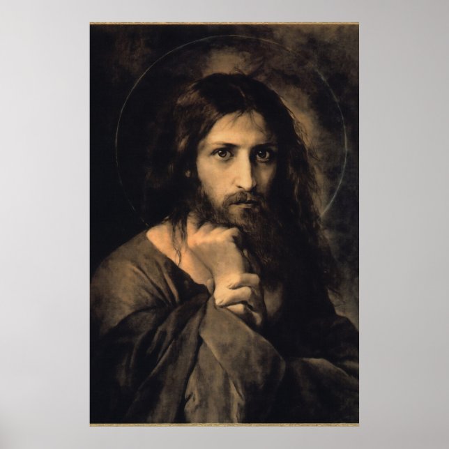 Affiche Image dévotionnelle du Christ (Devant)