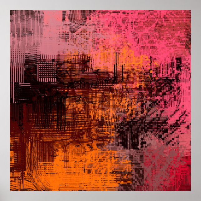 Affiche Image d'illustration 2d de l'art arrière - plan Ab (Devant)