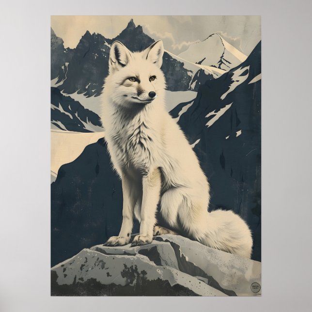 Affiche image Illustration du renard arctique (Devant)