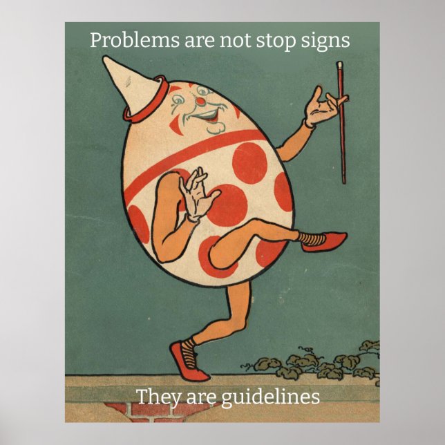 Affiche Image Retro Humpty Dumpty. Texte modifiable (Devant)