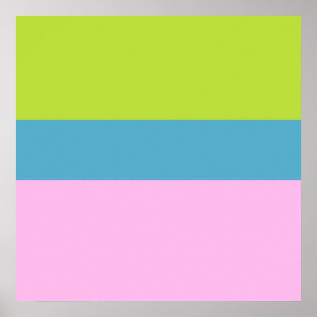 Affiche image trois couleurs art (Devant)