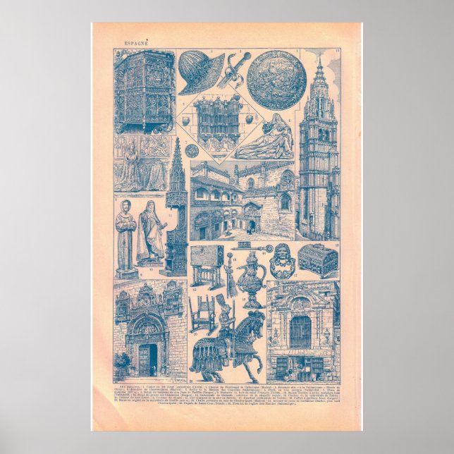 Affiche Images d'Espagne 1920 (Devant)