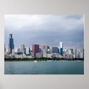 Affiche Images époustouflantes de Chicago Skyline