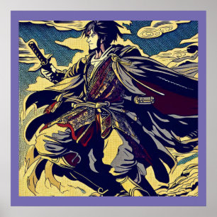 Affiche Imaginaire Anime Hero 2 - Bois japonais