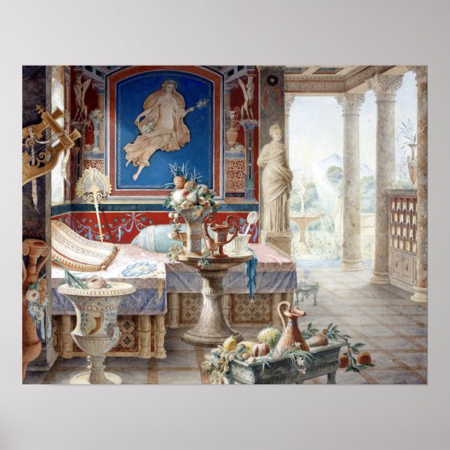 Affiche Imaginaire architectural Félix Duban (Devant)