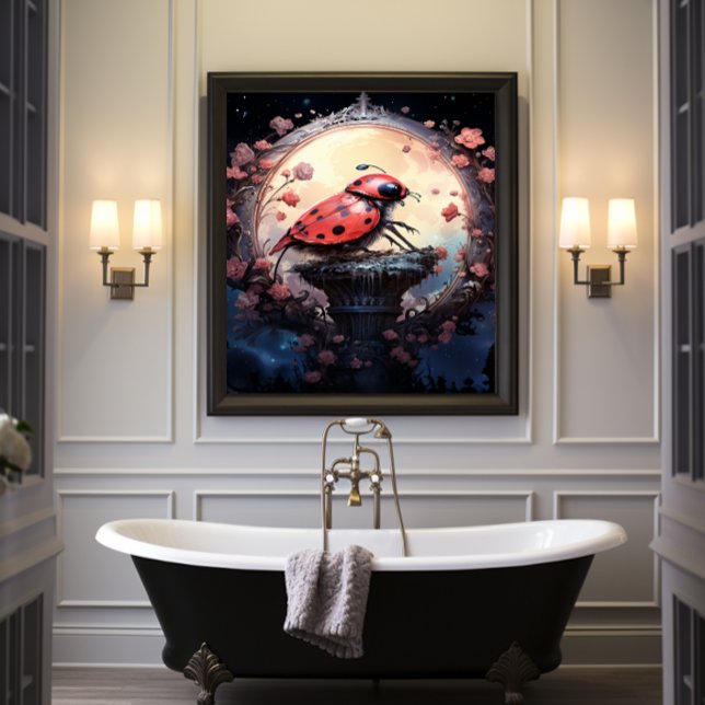 Affiche 🐞 Imaginaire Art Ladybug Delight No 1 (Créateur téléchargé)