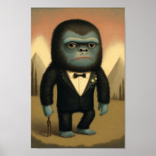 Affiche Imaginaire bizarre Bigfoot Sasquatch Guy