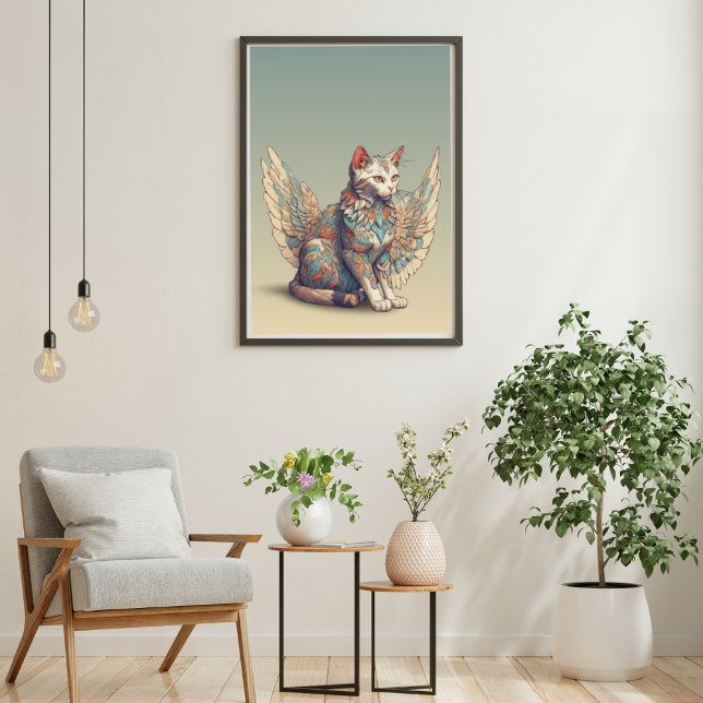 Affiche Imaginaire Cat l Misty Meow | Chat ailé [1/4] (Créateur téléchargé)
