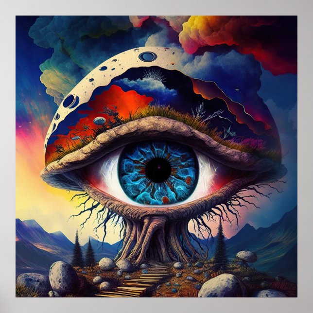 Affiche Imaginaire champignon (Devant)