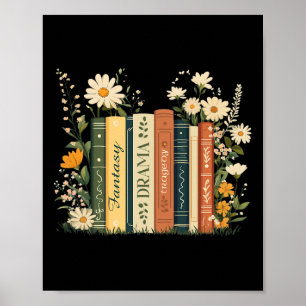 Affiche Imaginaire Drama Tragédie Livre Floral Subtle Anti