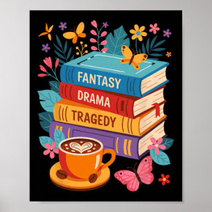 Affiche Imaginaire Drame Tragedy Livres Subtle Anti-Trump