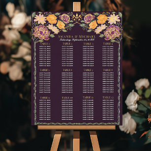 Affiche Imaginaire Enchanté Jardin Mariage Seating Chart