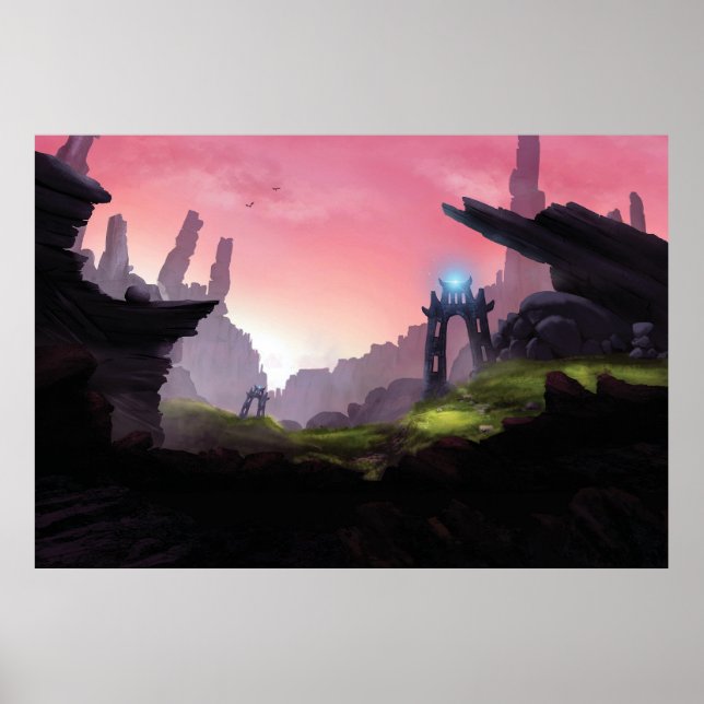 Affiche Imaginaire épic valley print. (Devant)