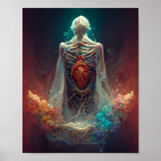 Affiche Imaginaire foncé et croissant du corps science-fic (Devant)