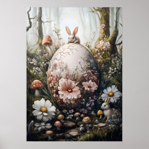 Affiche Imaginaire Forêt Nature Oeuf géant Mur Art