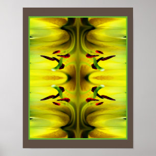 Affiche Imaginaire Lily Flower Abstrait