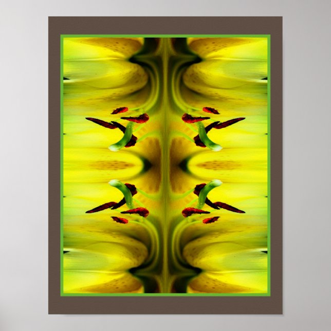Affiche Imaginaire Lily Flower Abstrait (Devant)