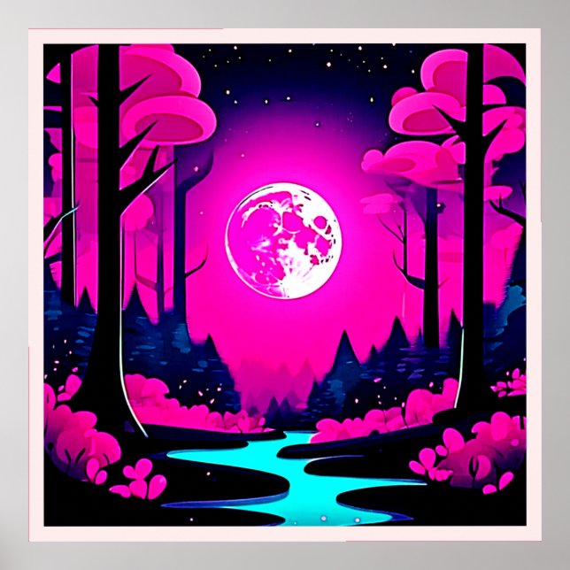 Affiche Imaginaire Moonlit Woods Art (Devant)