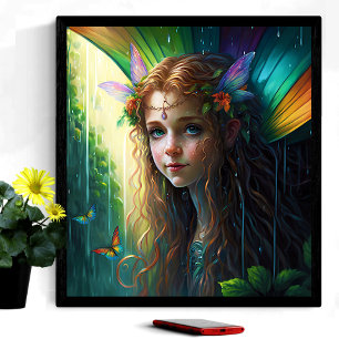Affiche Imaginaire Rainbow Fairy Girl