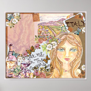 Affiche ~Imaginaire Vignoble italien ~