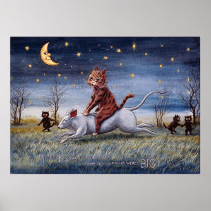 Affiche Imagination féline, Louis Wain