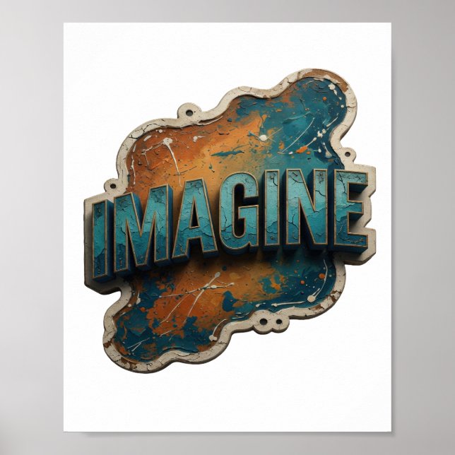Affiche Imagine Bleu Propre (Devant)