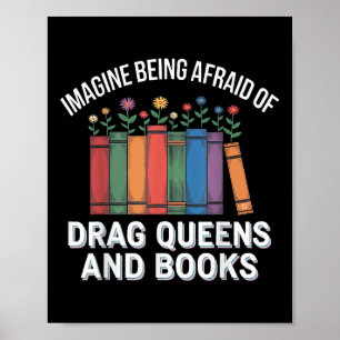 Affiche Imaginez Avoir Peur Aux Reines Et Aux Livres De Dr