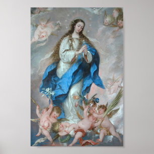 Affiche Immaculée Conception Assomption Vierge Antolinez