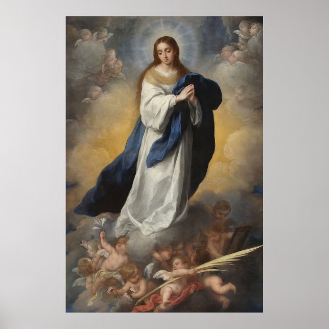 Affiche Immaculée Conception Assomption Vierge Murillo (Devant)