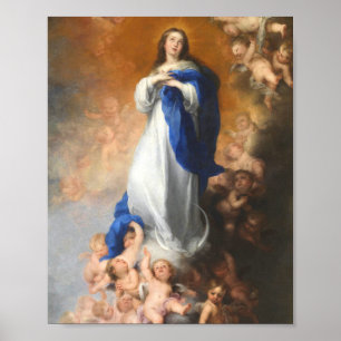 Affiche Immaculée Conception De La Vierge Marie Murillo