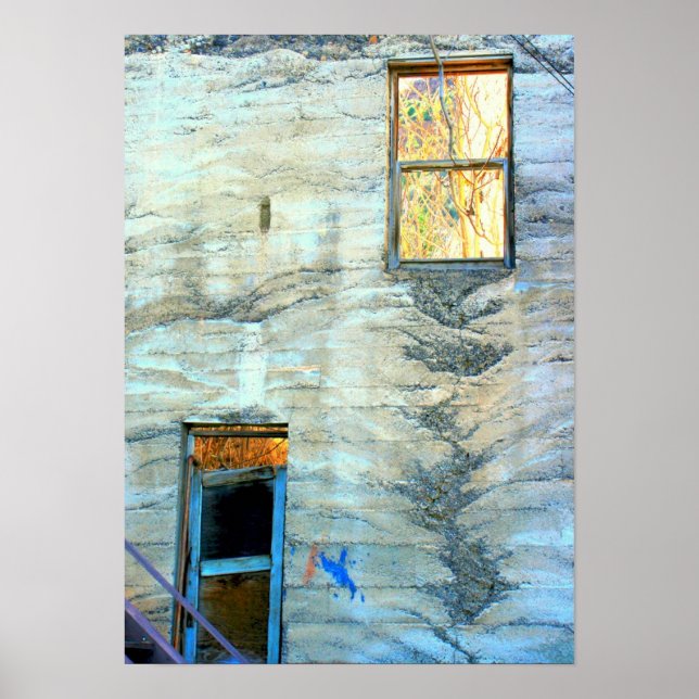 Affiche Immeuble abandonné à Jérôme, Arizona (Devant)