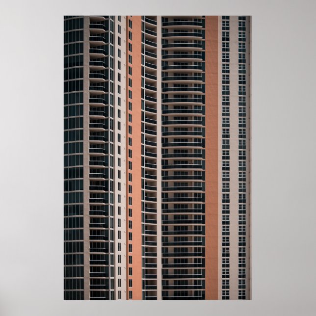 Affiche Immeuble Brown et noir (Devant)